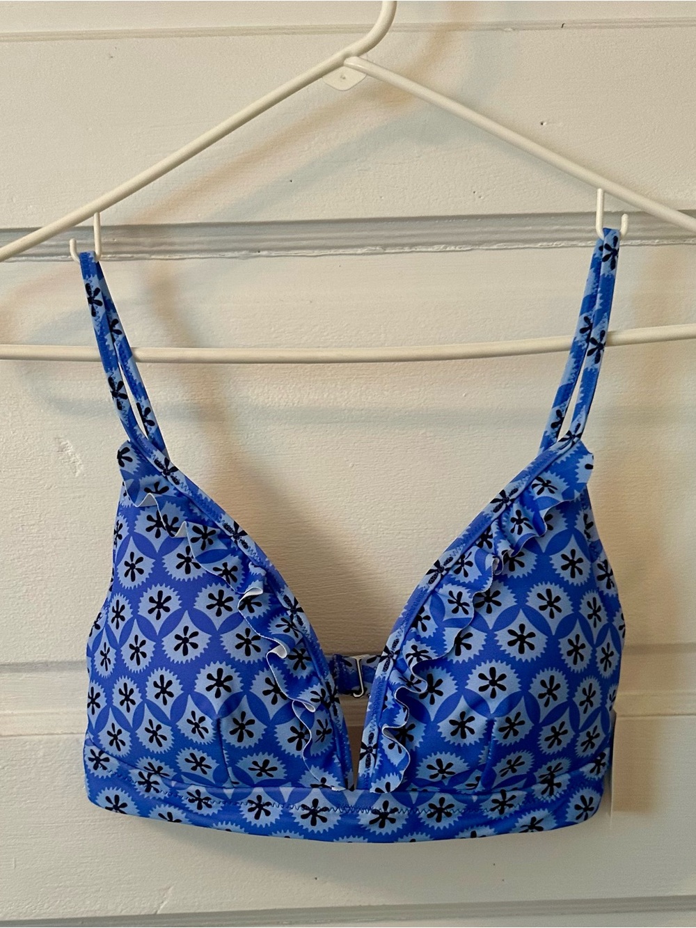 Blue Floral Print Bikini Set size small NWT - Picture 2 of 10
